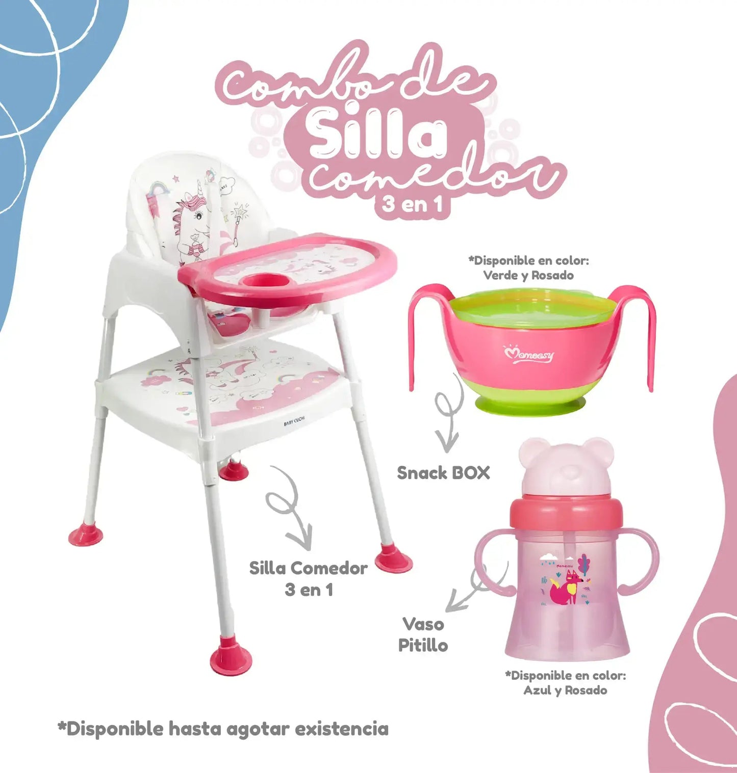 COMBO SILLA COMEDOR ESCRTIORIO ESTAMPADO